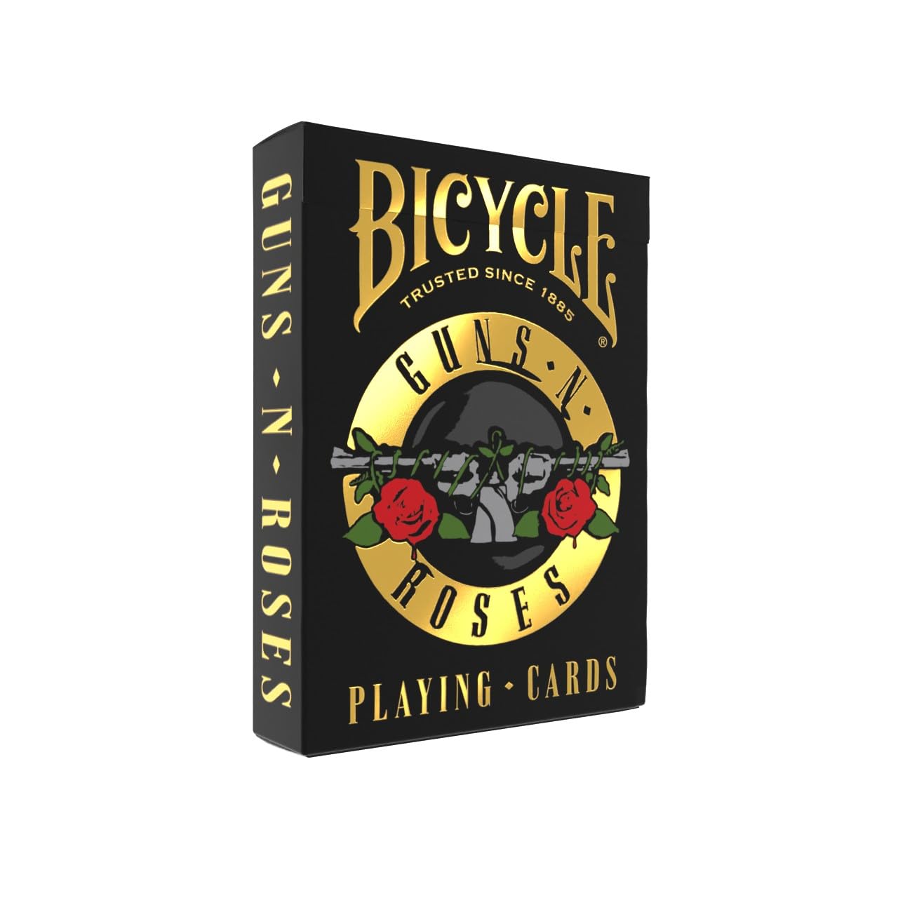 Bicycle Guns N' Roses Playing Cards Yellow Tuck Case with Air Cushion Finish