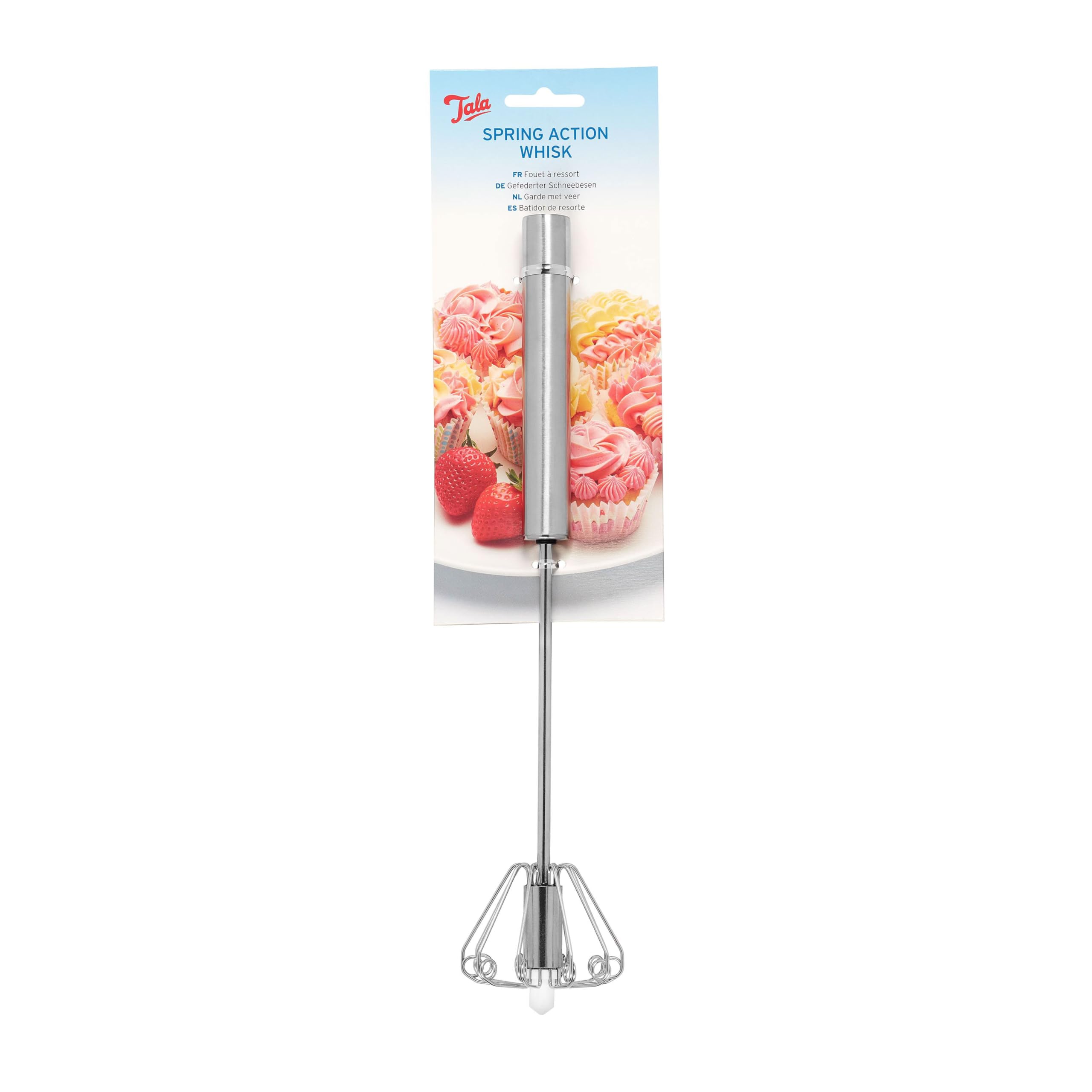 Tala Stainless Steel Spring Action Whisk – Durable, BPA-Free, Dishwasher Safe | 31 cm Length 1