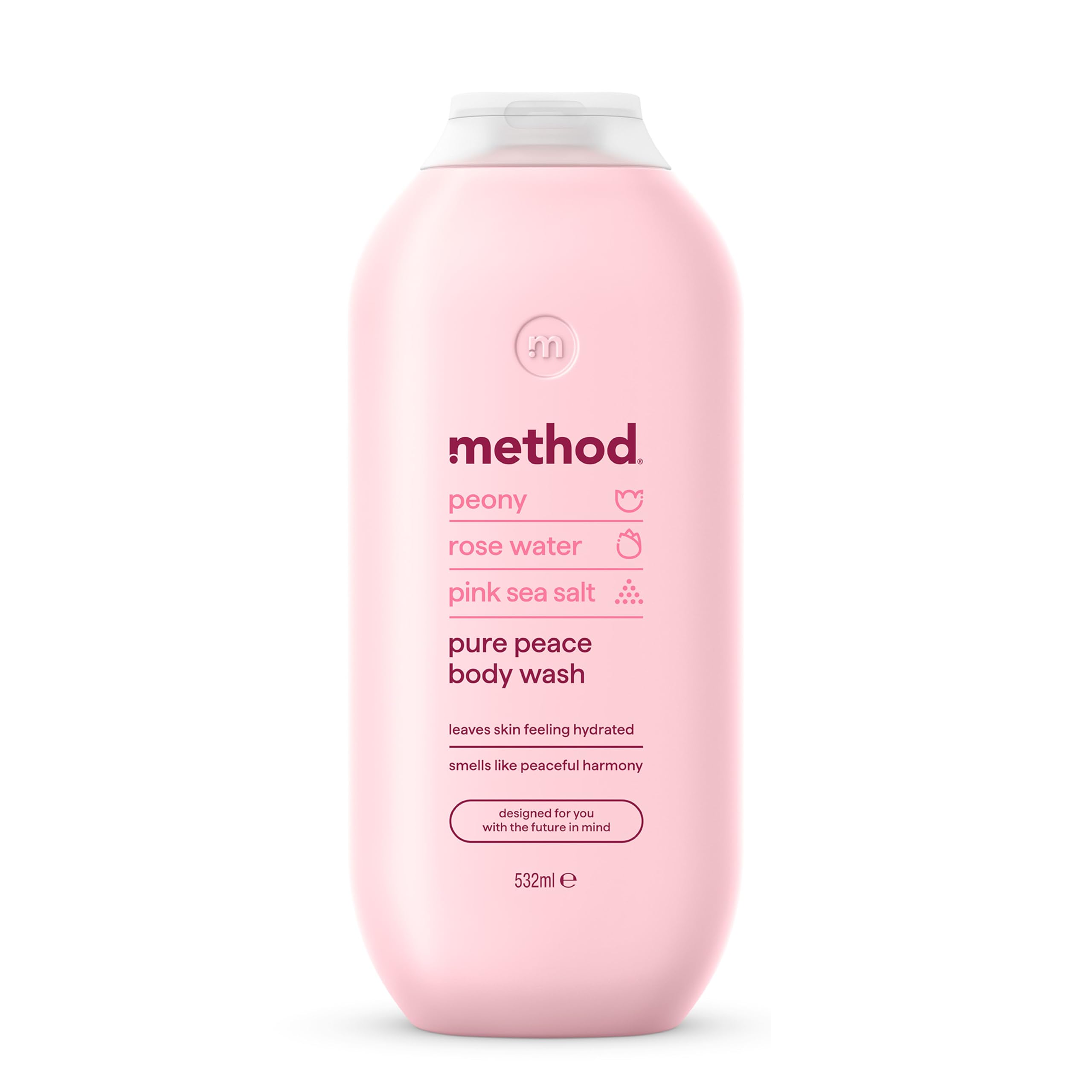 Method - Pure Peace Body Wash (Shower Gel) with Peony, Rose Water & Pink Sea Salt 1