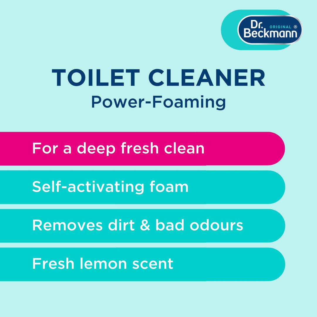Dr. Beckmann - Power-Foaming Toilet Cleaner, Activated Carbon Formula, 100g (3 Count)