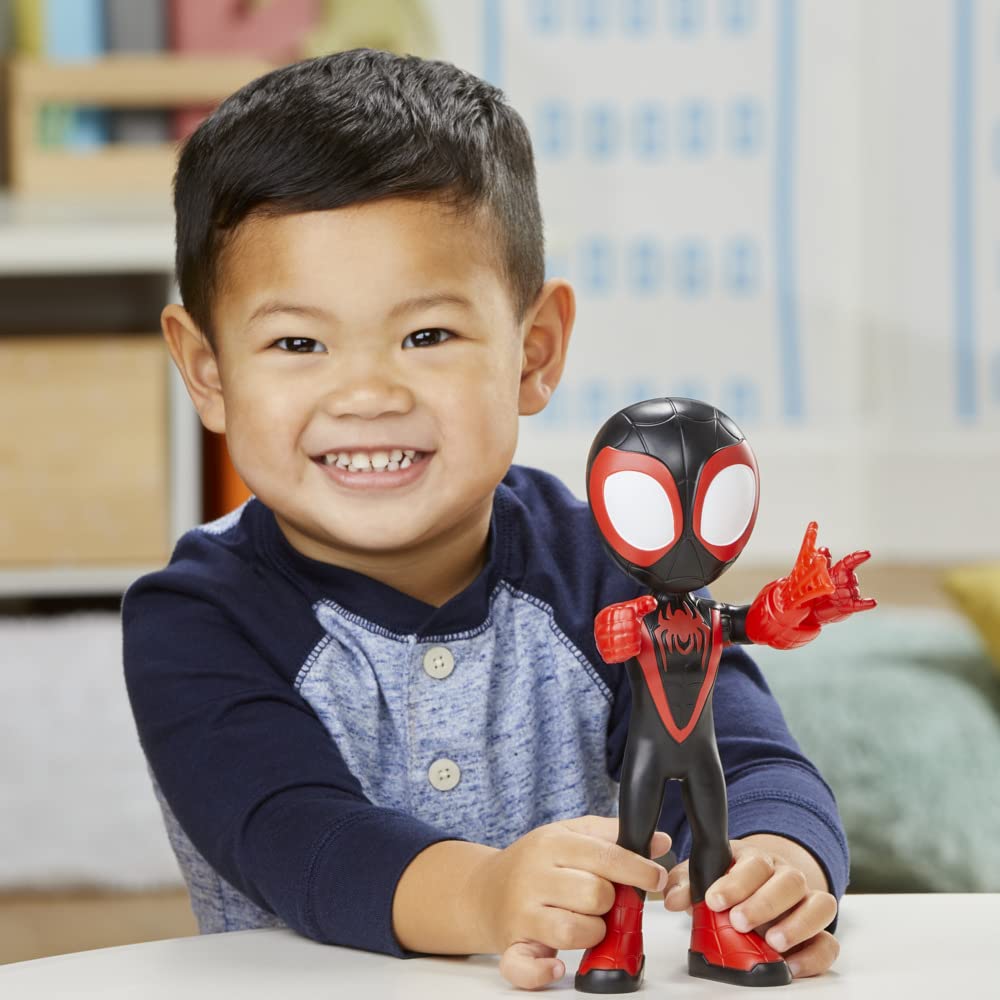 Hasbro Marvel Spidey and His Amazing Friends Supersized Miles Morales: Spider-Man Action Figure - 22.5 cm, Ages 3+ 16