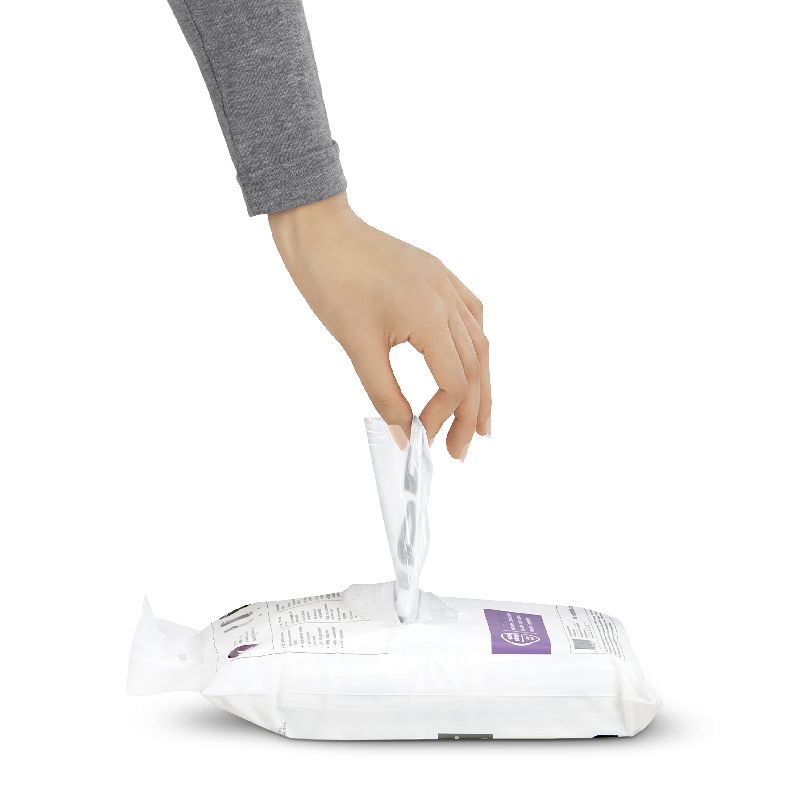 simplehuman CW0278 Code D Custom Fit Bin Liner - 60 Count, 20L Capacity, Clear Plastic 3