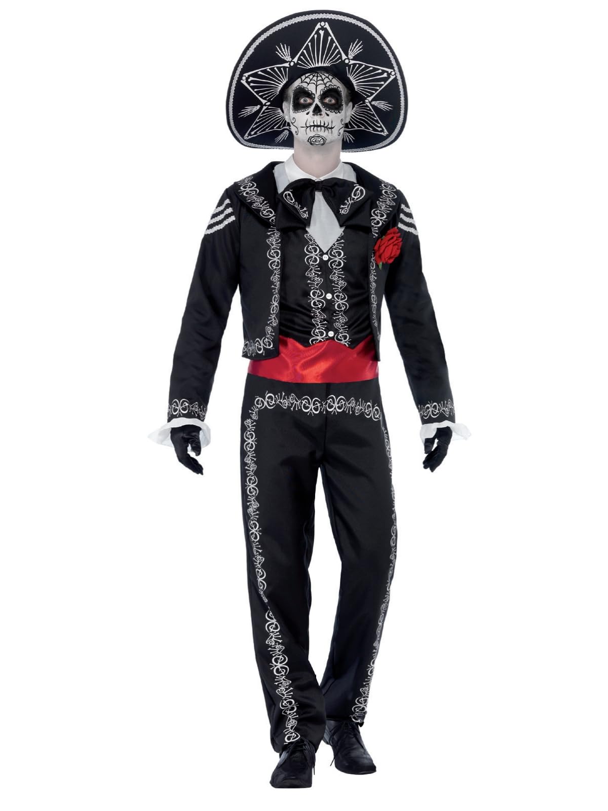 Smiffys Day of the Dead Señor Bones Costume - Adult Men's Size M
