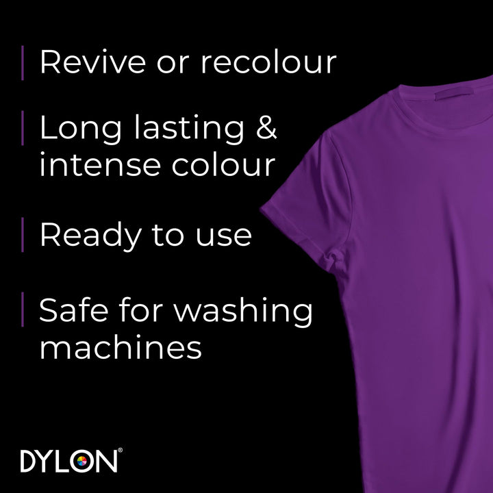 DYLON Washing Machine Fabric Dye Pod - Deep Violet, 350g