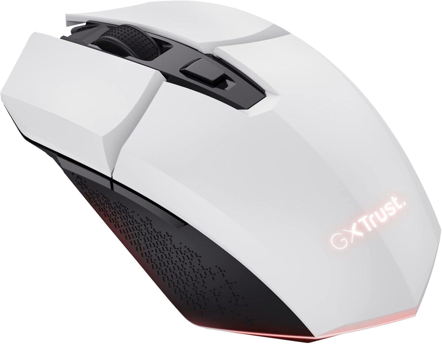 Trust GXT 110W Felox Rechargeable Wireless Gaming Mouse – 80h Battery, 800-4800 DPI, RGB Lighting, 6 Buttons, White 3