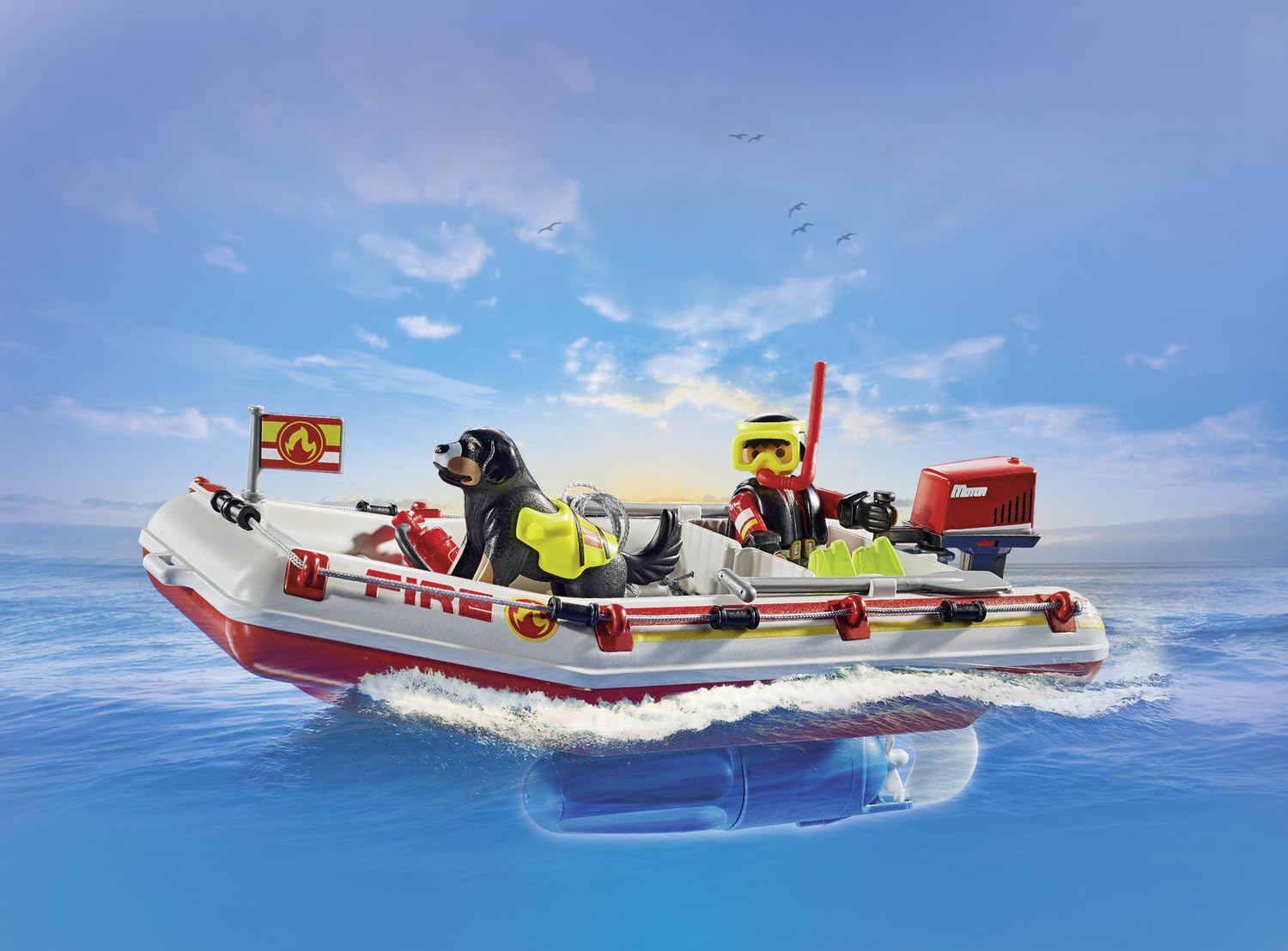 Playmobil Action Heroes Fireboat with Aqua Scooter Playset | Ages 4+ | 52 Pieces 7
