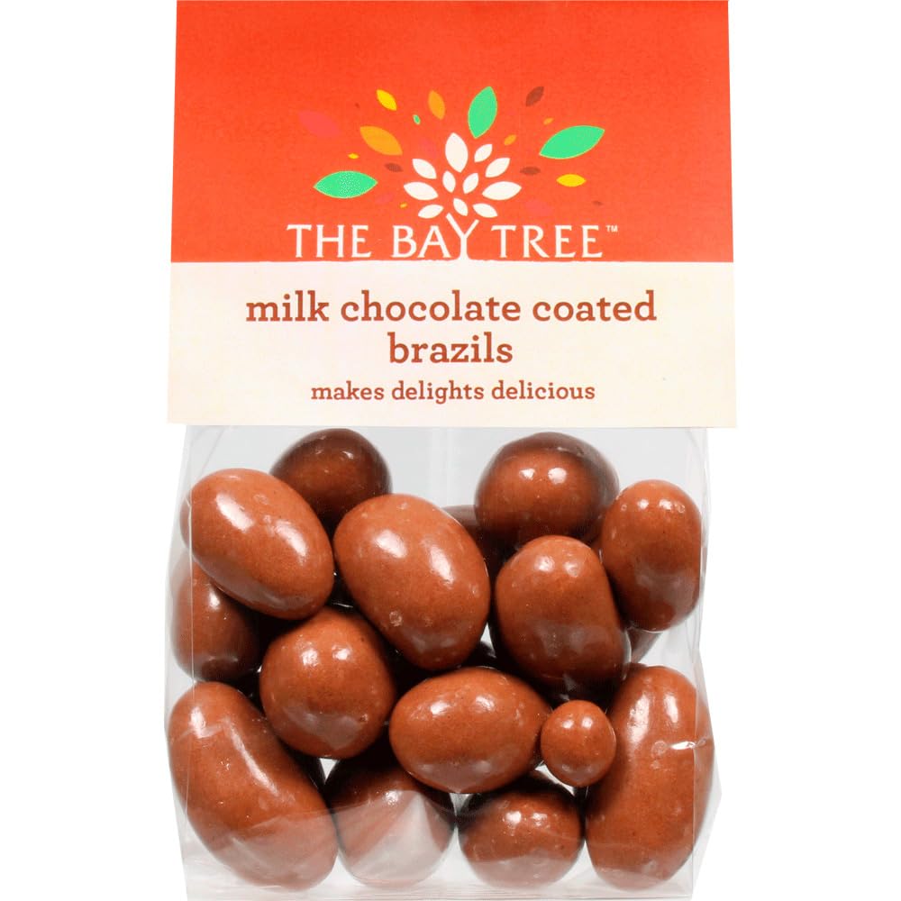 The Bay Tree Milk Chocolate Brazils - Whole Nuts Coated in Smooth Milk Chocolate | 160g Bag