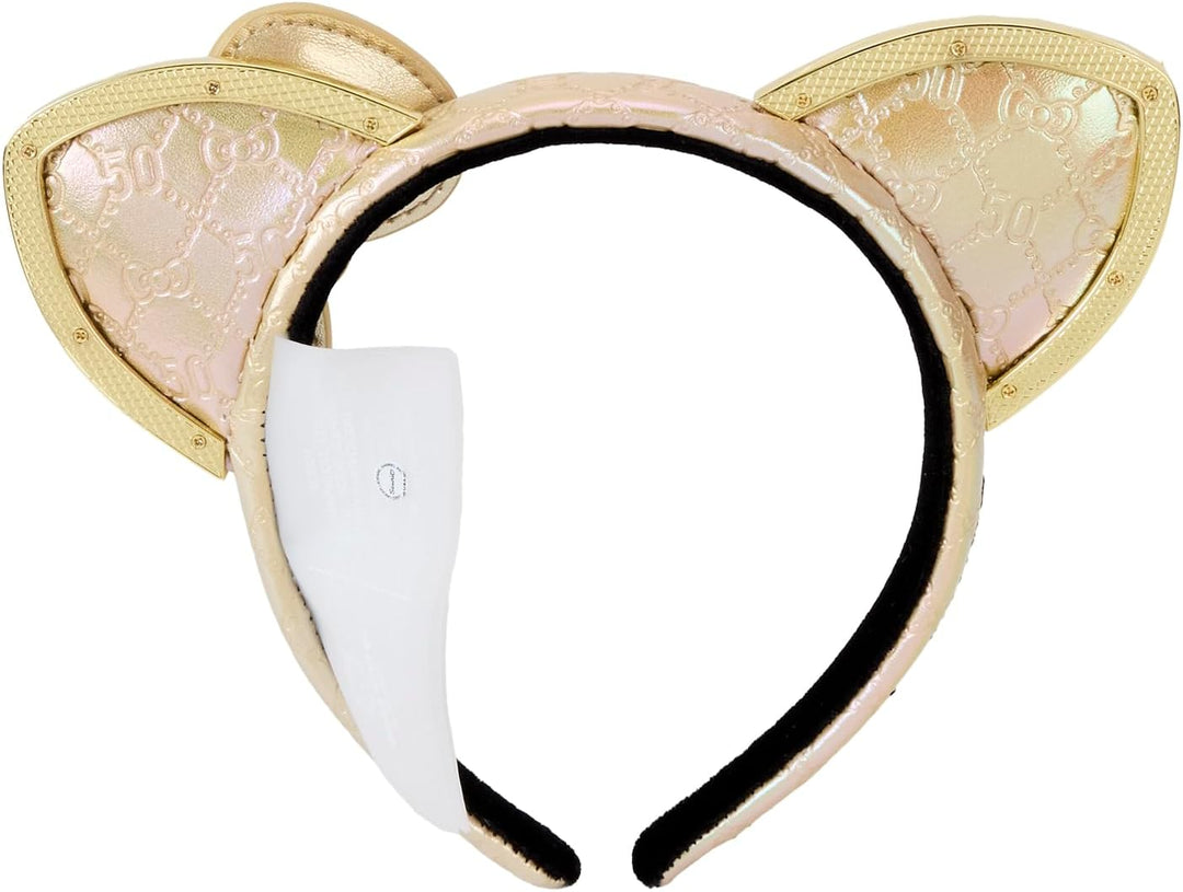 Loungefly Sanrio Hello Kitty 50th Anniversary Metallic Vegan Leather Ear Headband (SANHB0069)