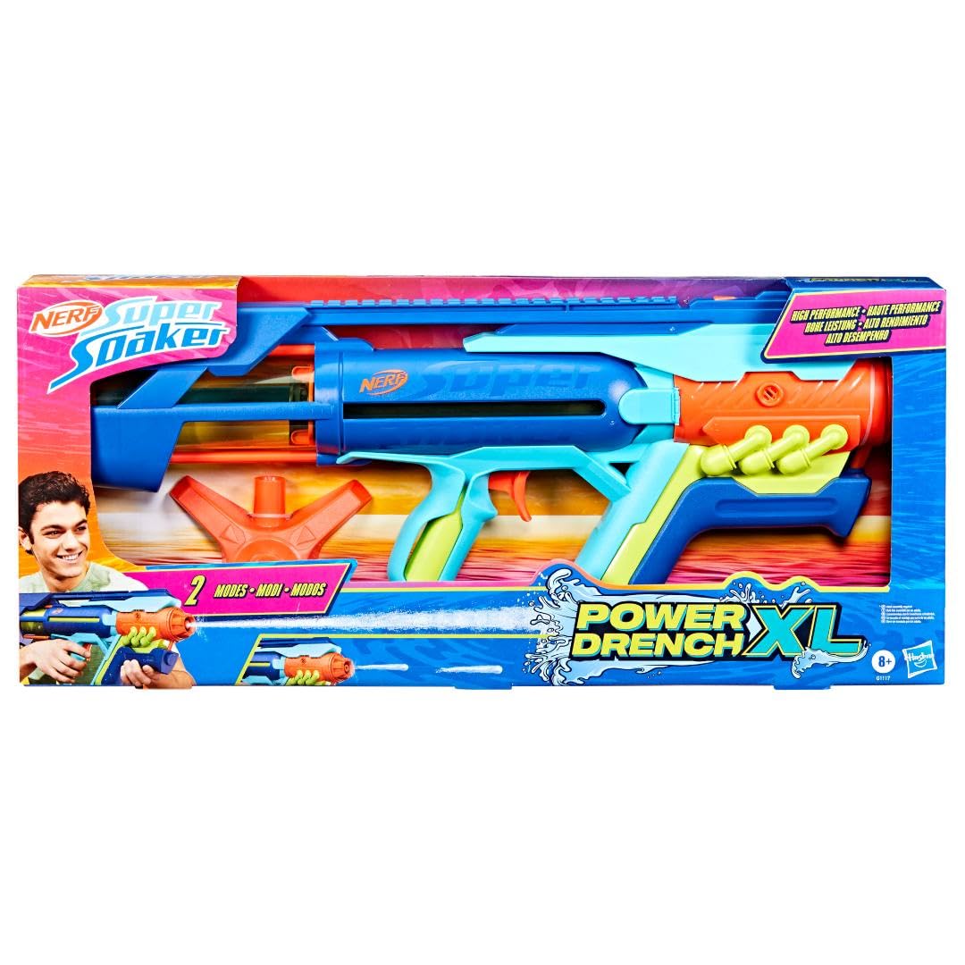 Super Soaker Nerf Power Drench XL Water Blaster | XL Tank | Ages 8+ | Rot Color 2