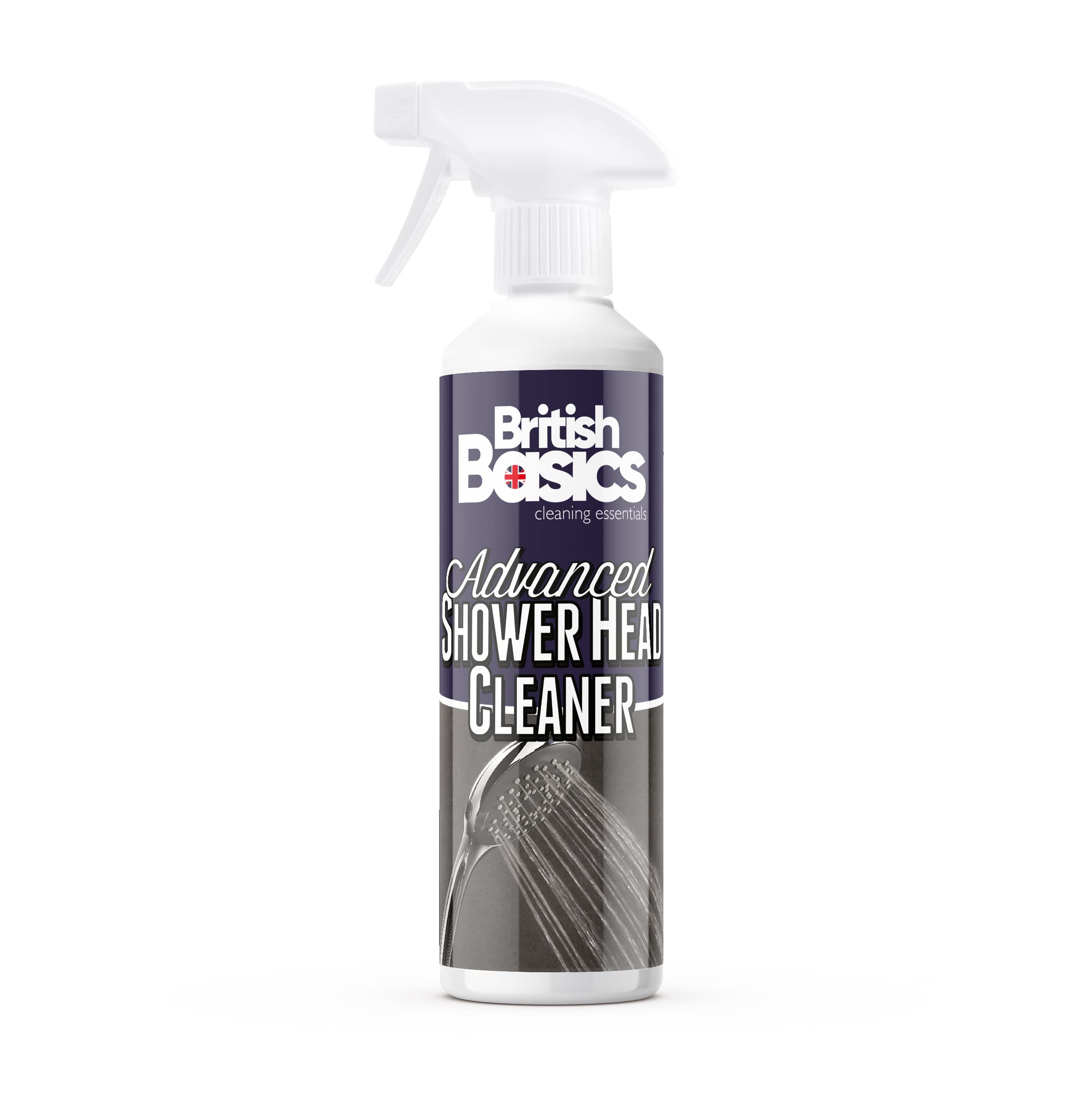 BritishBasics Shower Head Cleaner & Descaler - 500ml | Unclogs Nozzles | Removes Limescale