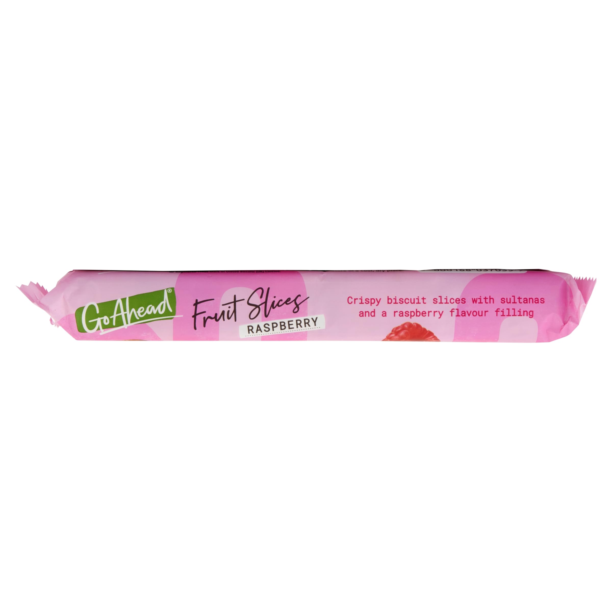 Go Ahead Raspberry Crispy Fruit Slices Snack Bars - 4 x 43.6 g Multipack 8