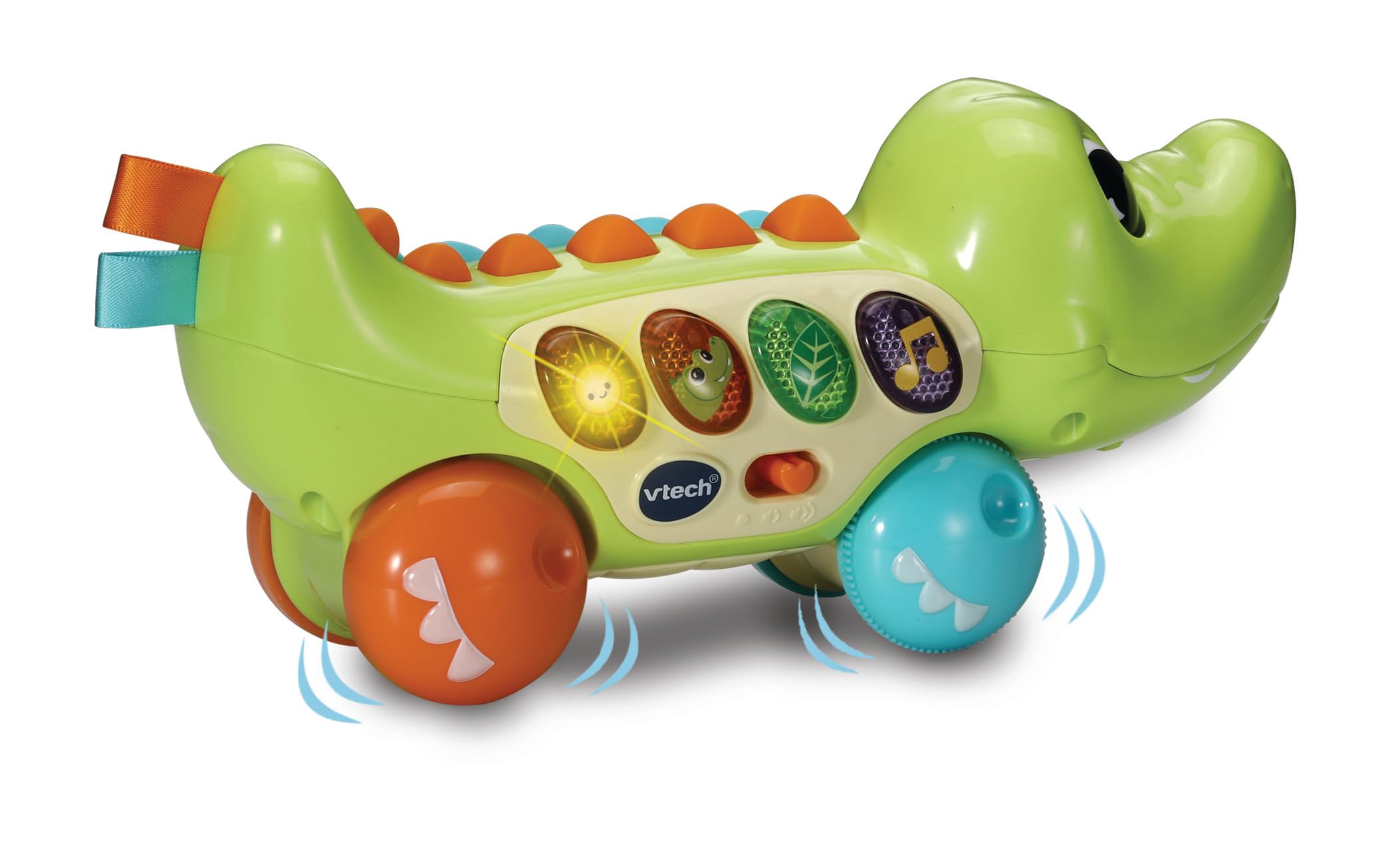 VTech Squishy Spikes Alligator - Interactive Push Along Toy for 6 Months+ 10