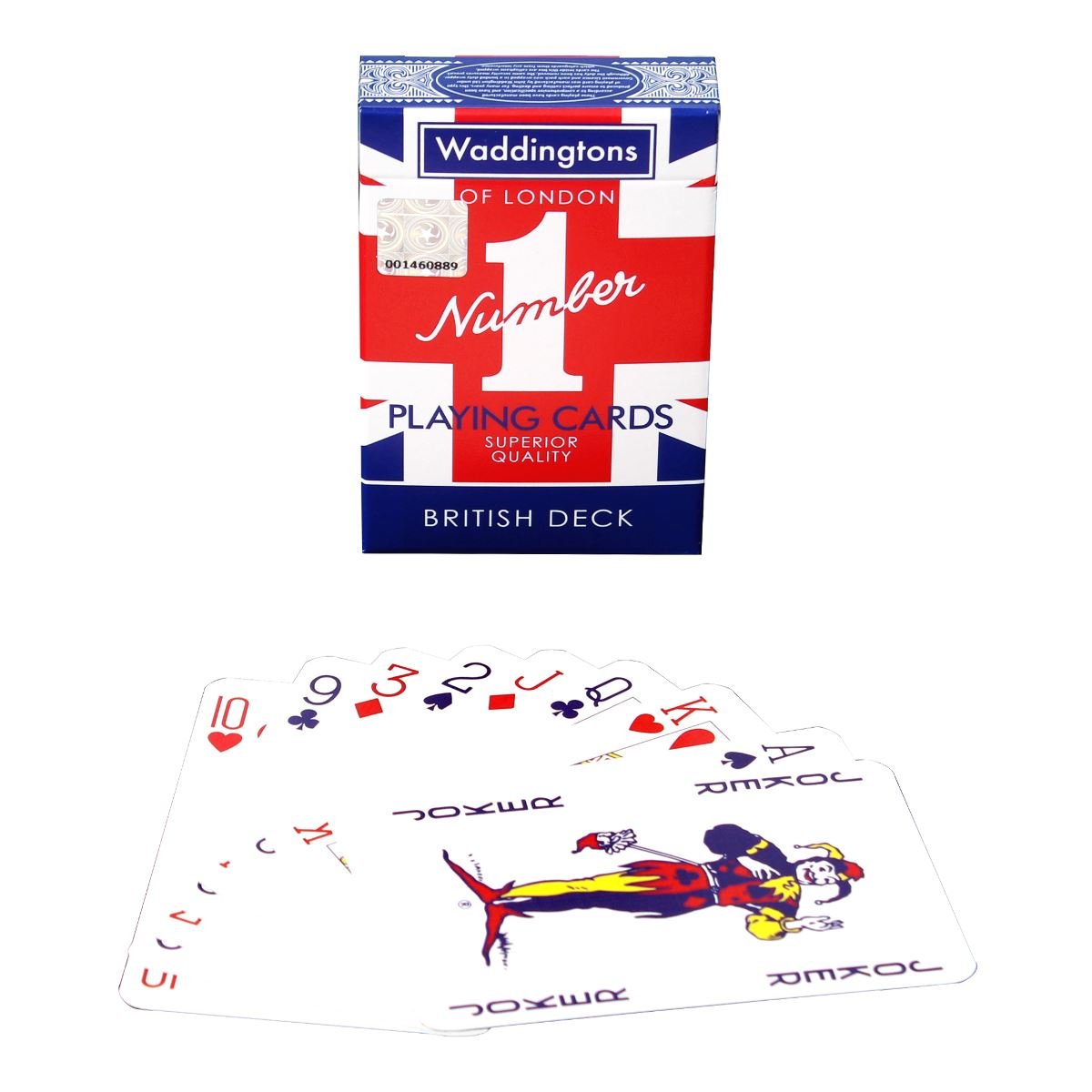 Waddingtons Number 1 Playing Cards - Union Jack Design | Linen Finish | Unisex Adult 2