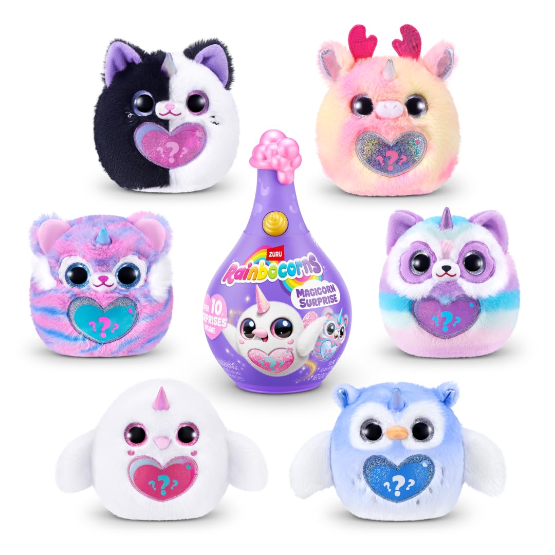 Rainbocorns Magicorn Series 1 - Magical Plush Surprise Toy | Polyester | Ages 3+ 5
