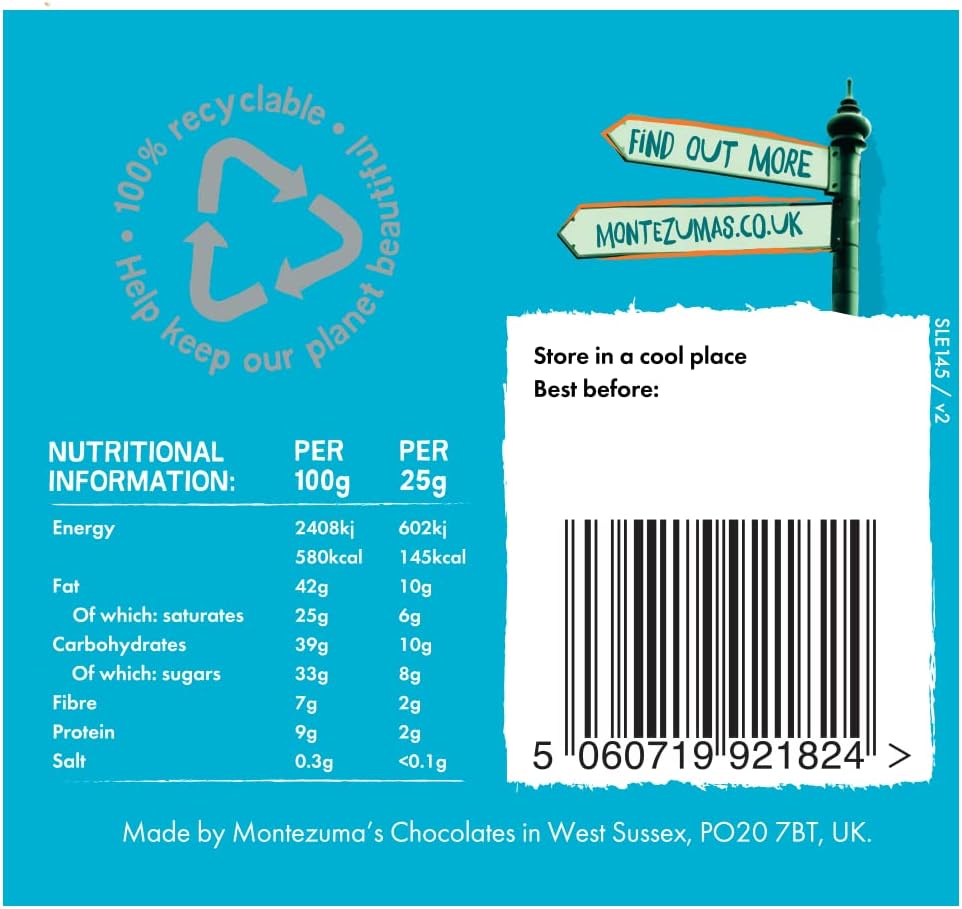 Montezuma's - Bar Library Chocolate Collection, 5 x 90g Gluten-Free Variety Pack