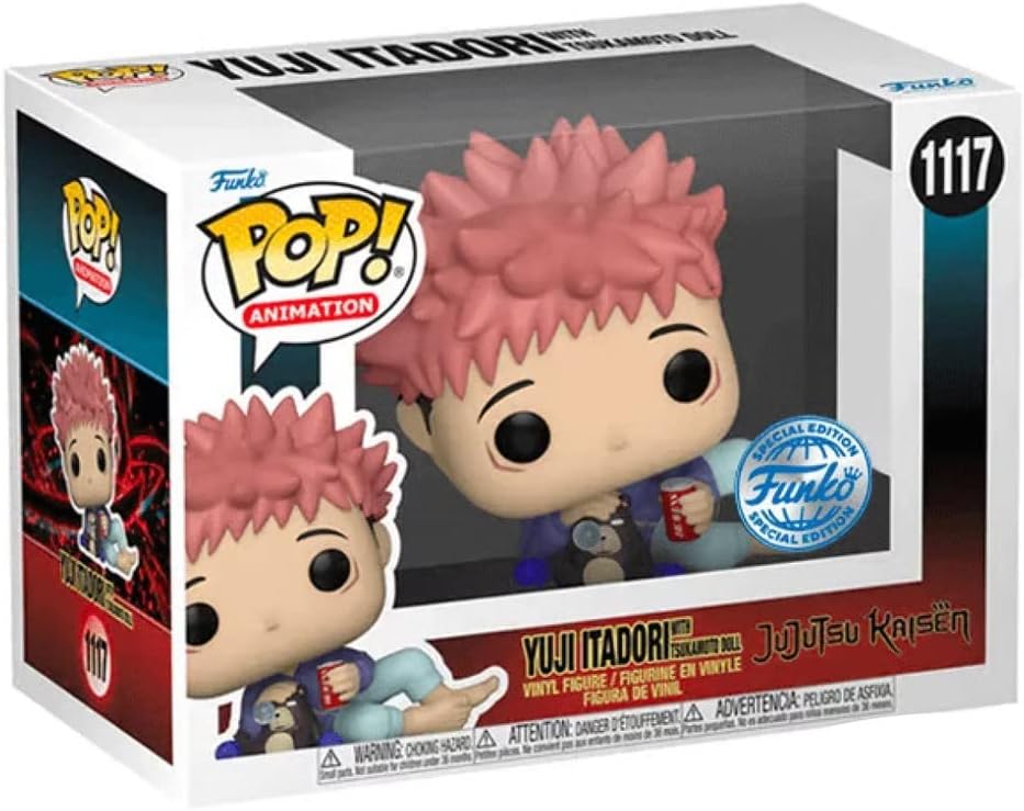 Funko Pop! Animation Jujutsu Kaisen - Itadori Yuji w/ Tsukamoto Doll Vinyl Figure