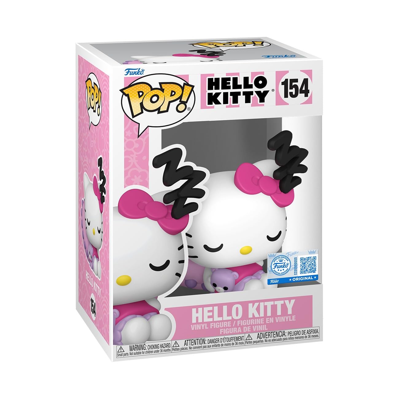 Funko Sanrio Hello Kitty Sleeping Chibi Figure - Amazon Exclusive | 3.75-inch Vinyl | Collectible 1