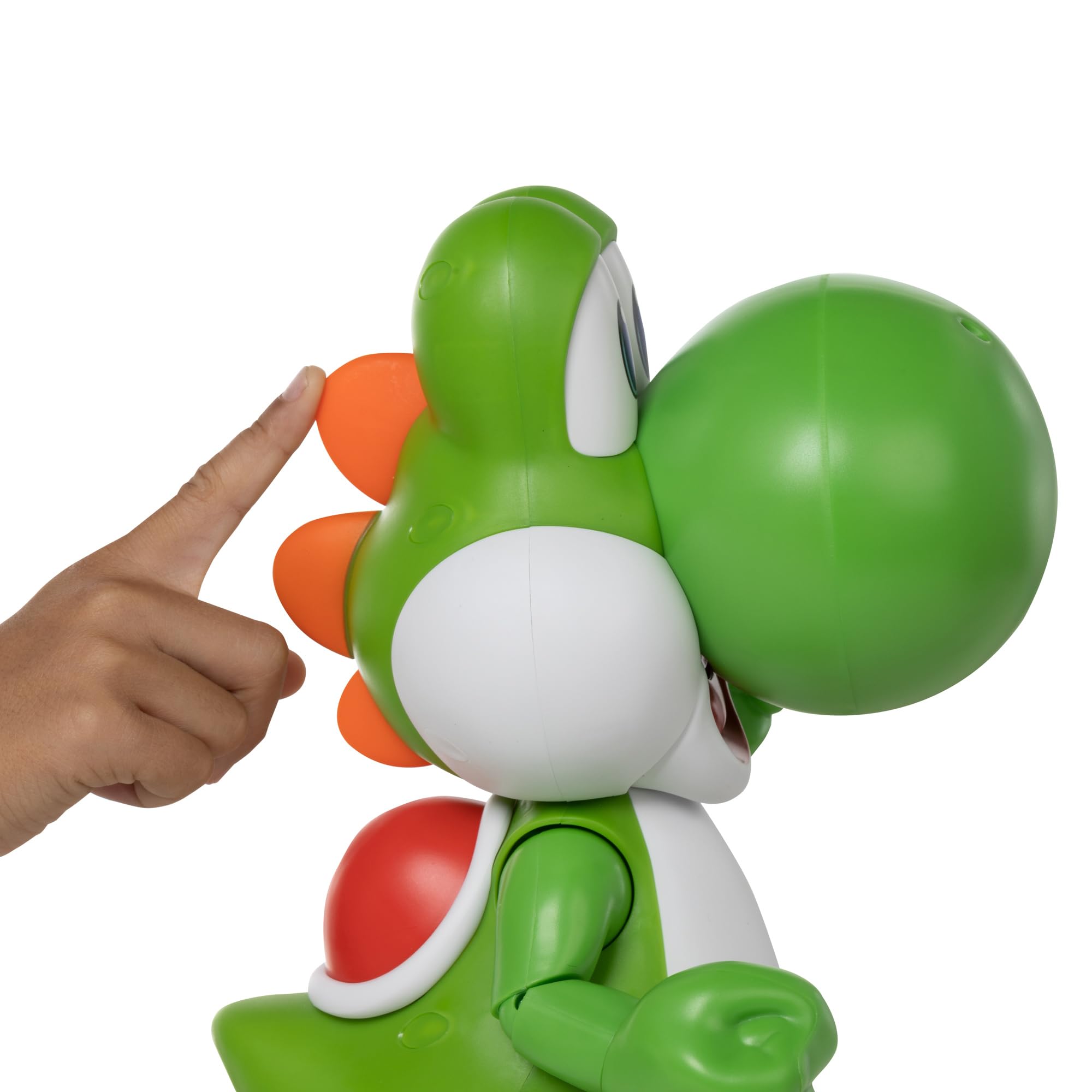 Super Mario Let's Go Yoshi Interactive Action Figure | 12" Tall | Ages 3+ 4