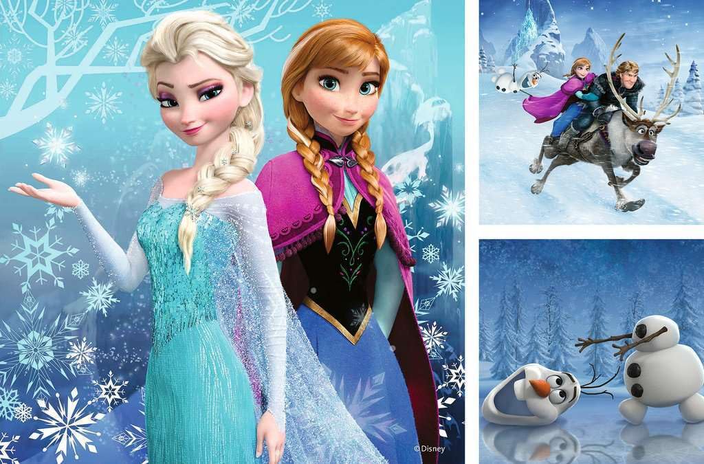 Ravensburger Disney Frozen 3-in-1 Jigsaw Puzzle Set | 3 x 49 Pieces | Ages 5+