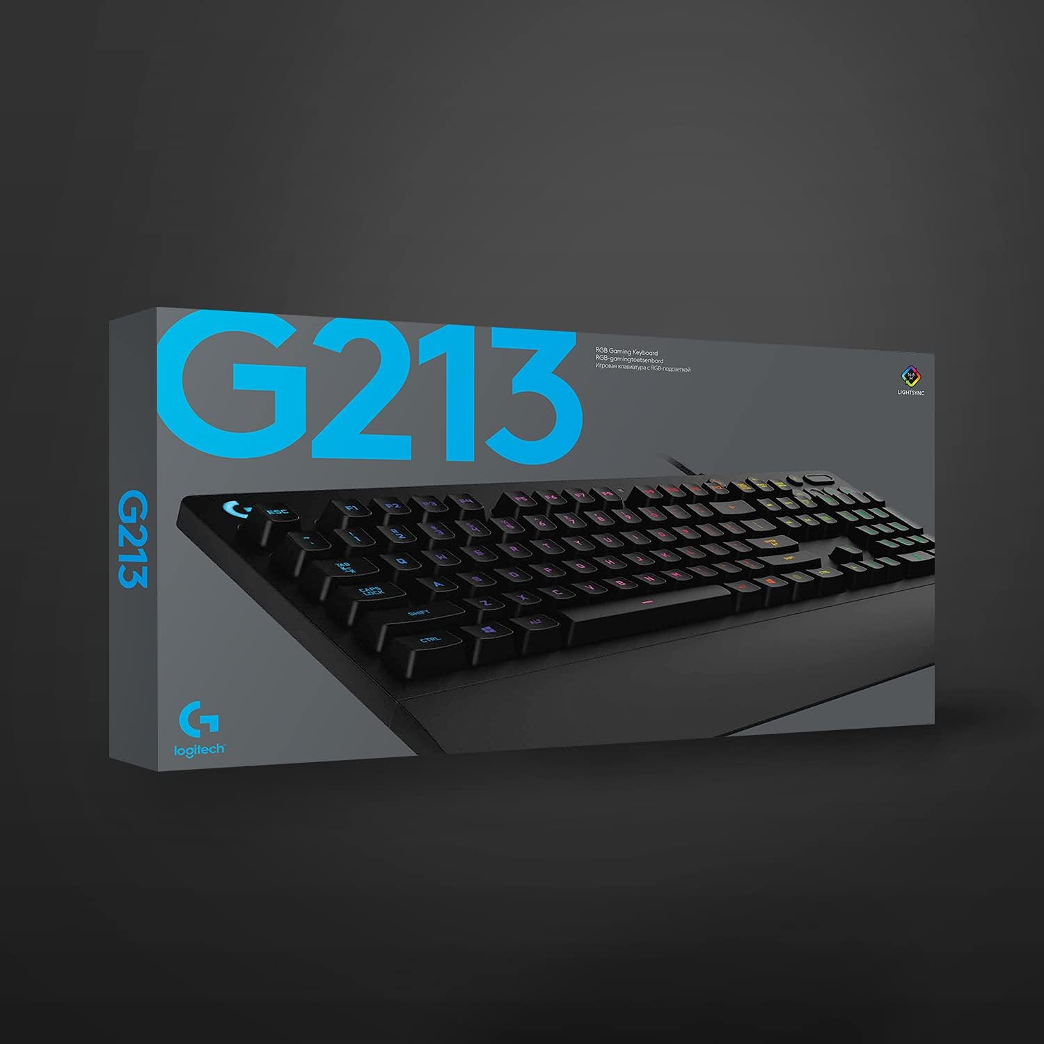 Logitech G213 Prodigy Gaming Keyboard - Black USB QWERTY US Layout for PC/Mac