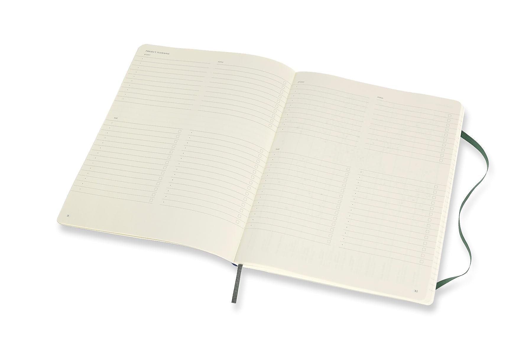 Moleskine Pro Notebook - Professional Work Planner | Soft Cover | Forest Green | XL 19x25 cm 5