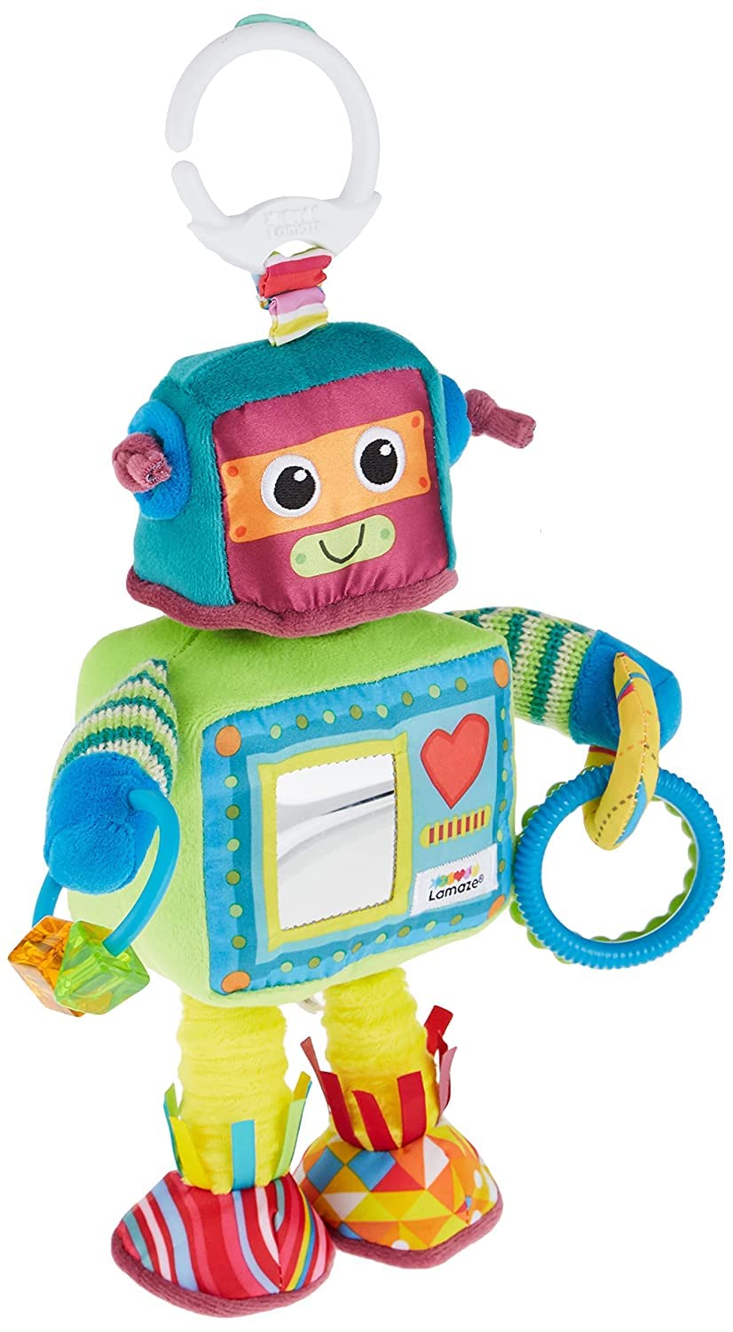 LAMAZE Rusty the Robot Clip-On Pram & Pushchair Toy | Sensory Development for Newborns 0-6 Months