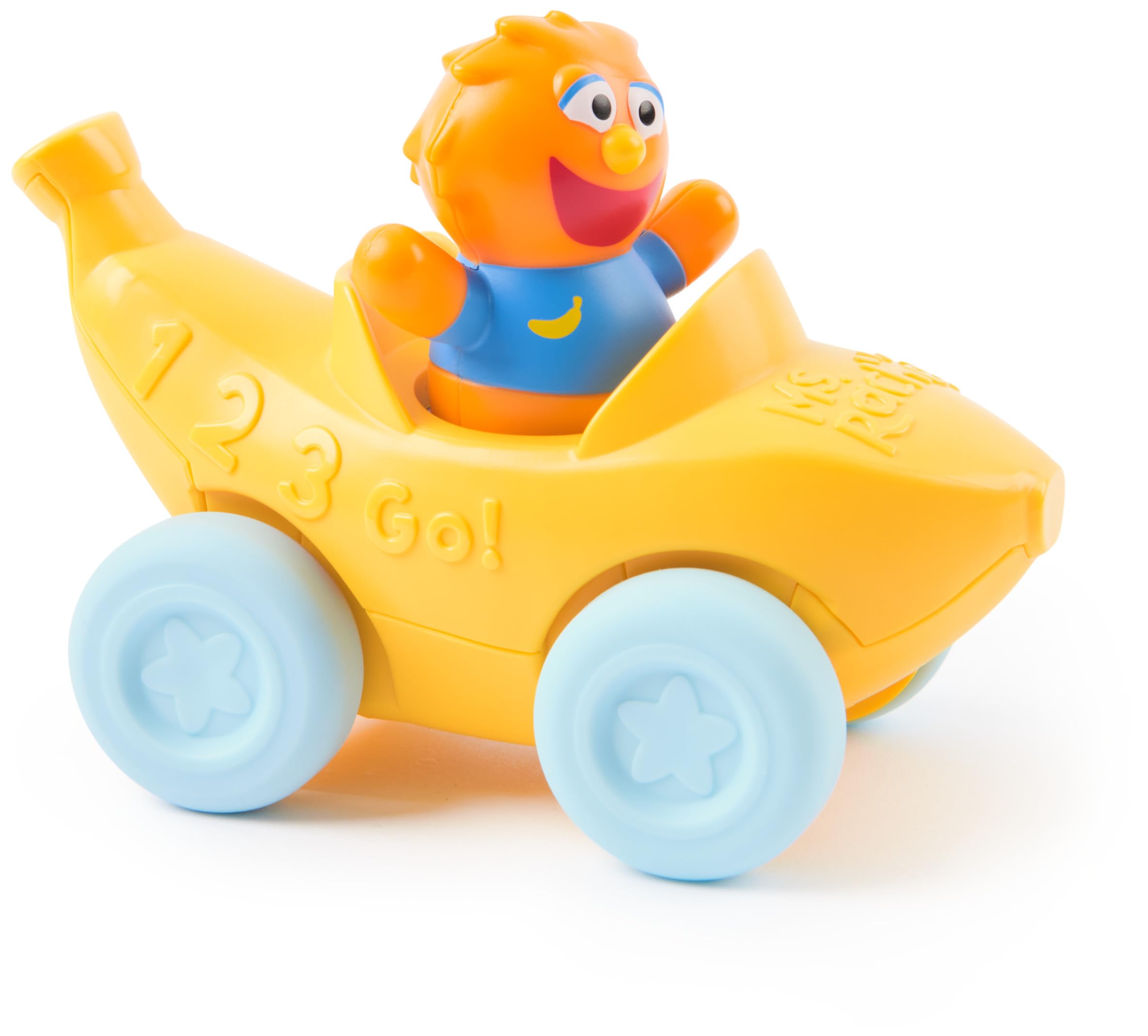 Ms. Rachel Herbie’s 1-2-3 Roll! Vehicle with Click-in Figure | Pull Back & Go | Ages 12+ Months