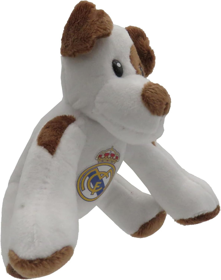 CyP Brands Real Madrid Plush Dog Keyring Backpack Charm (KB-35-RM)