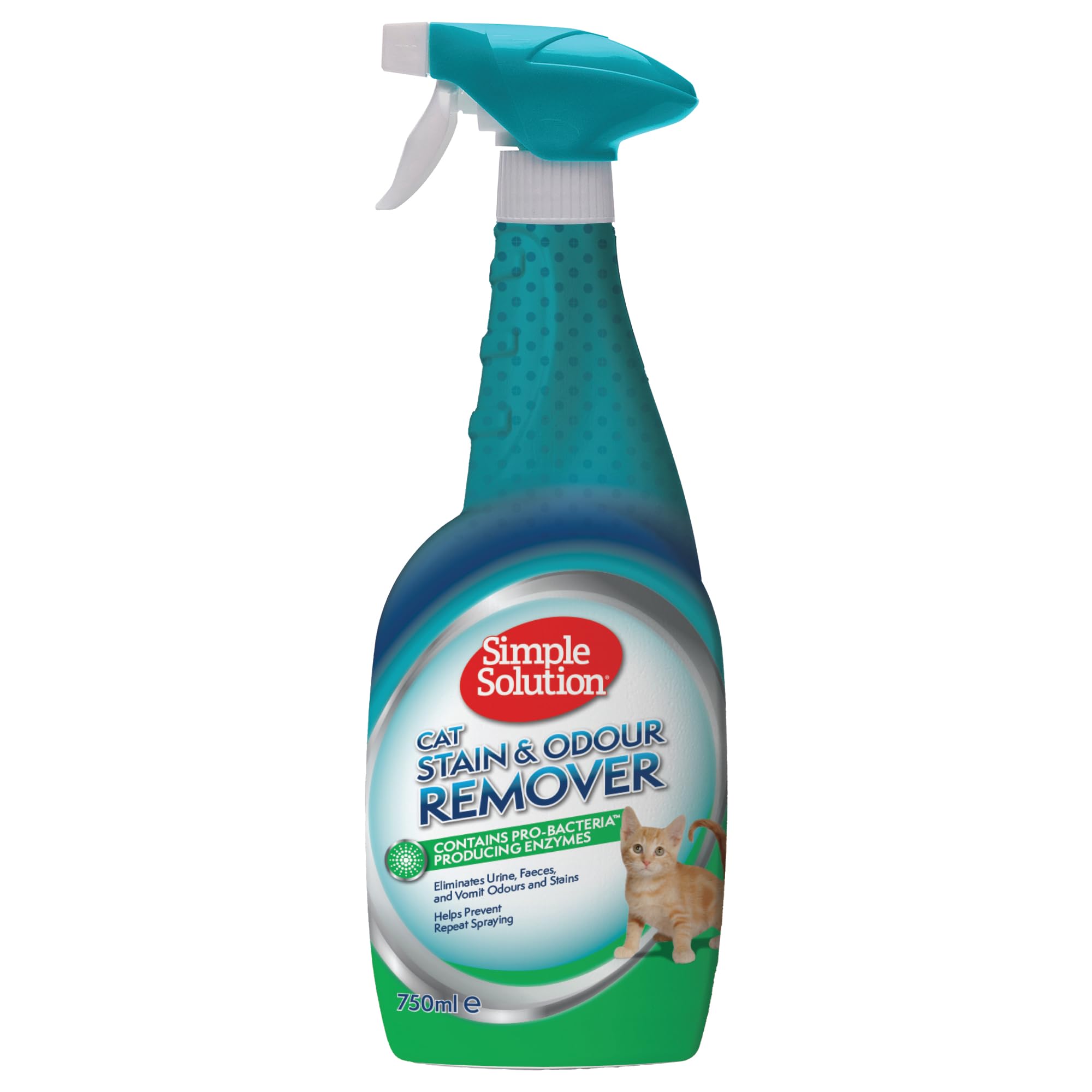 Simple Solution Pet Stain and Odour Remover Spray - 750ml | Pro-Bacteria Formula | Vanilla Scent 1