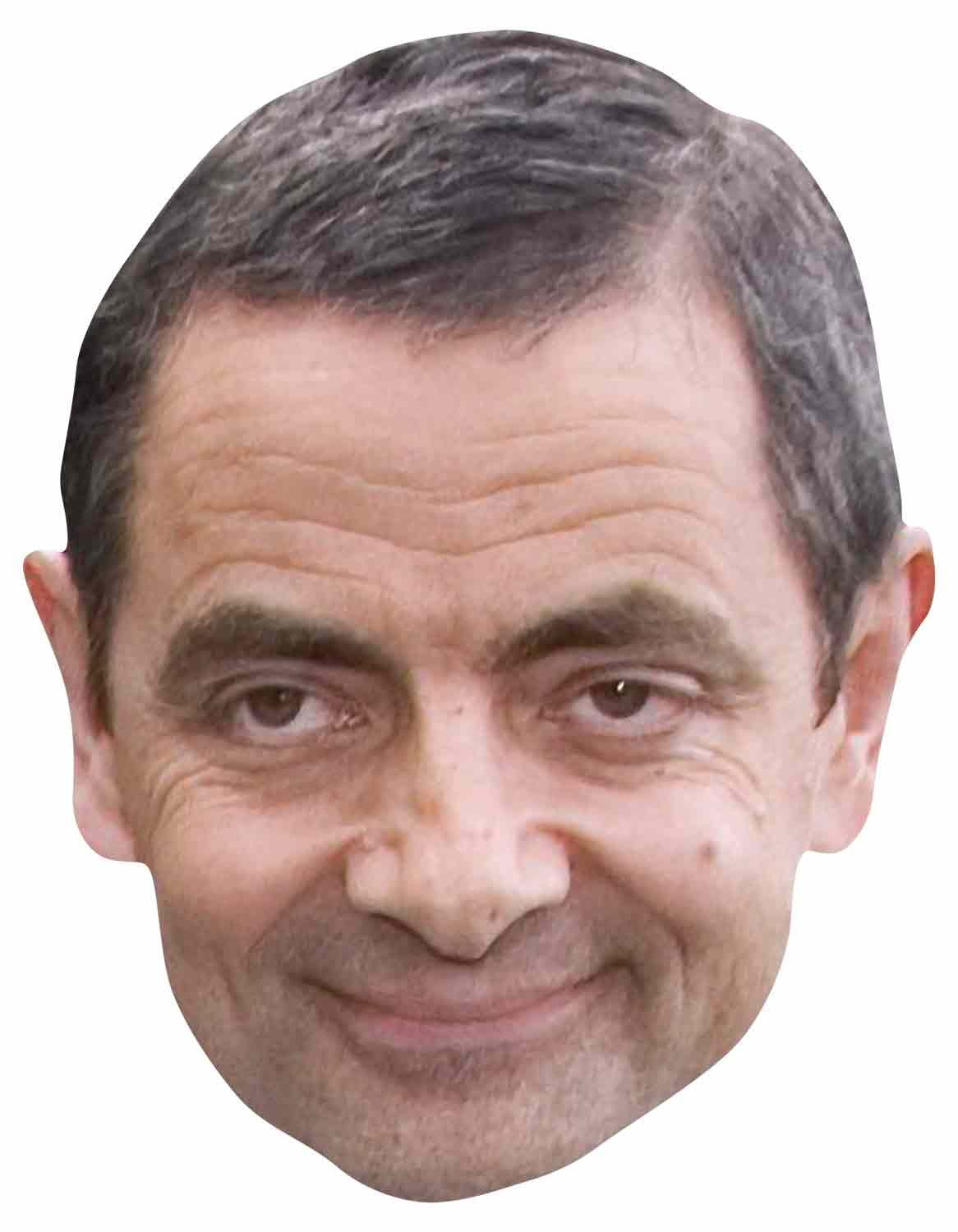 STAR CUTOUTS Rowan Atkinson Single Mask - Cardboard | One Size | Halloween Theme