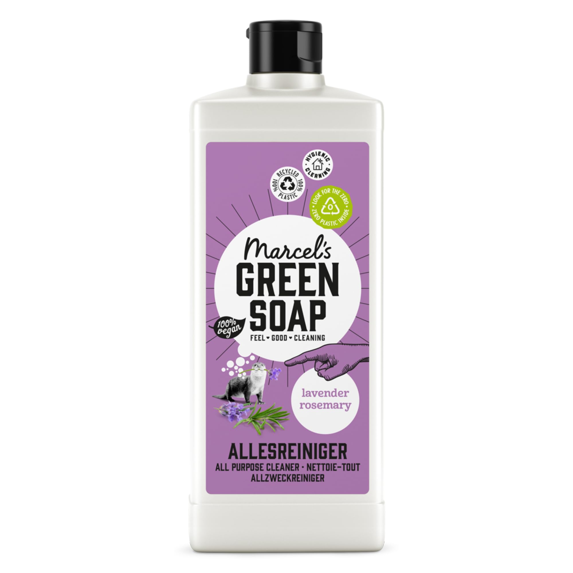 Marcel's Green Soap All Purpose Cleaner - Lavender & Rosemary Scent | 750 ml | Vegan & Microplastic-Free