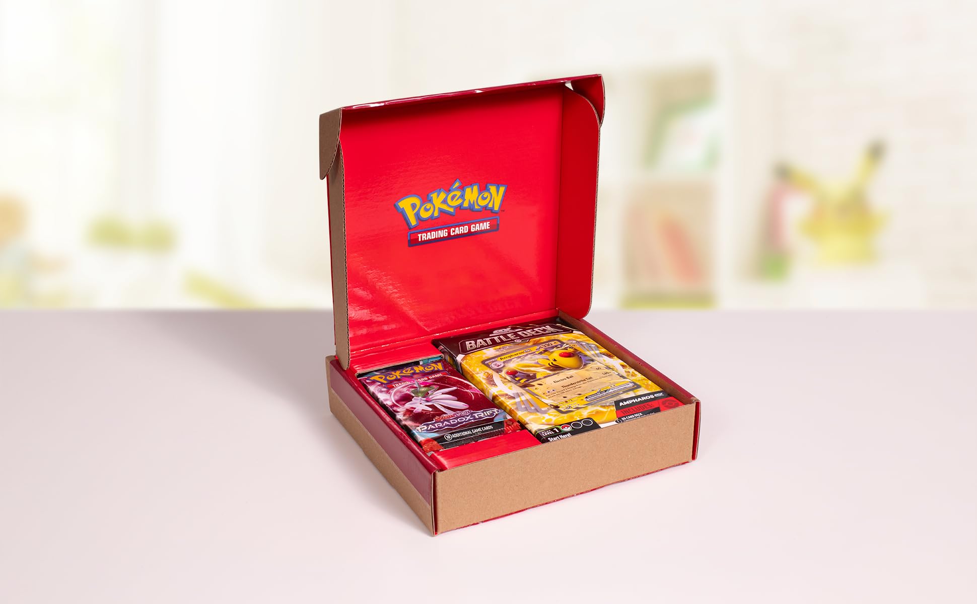 Pokémon TCG: Ampharos ex Battle Deck & 2 Booster Packs