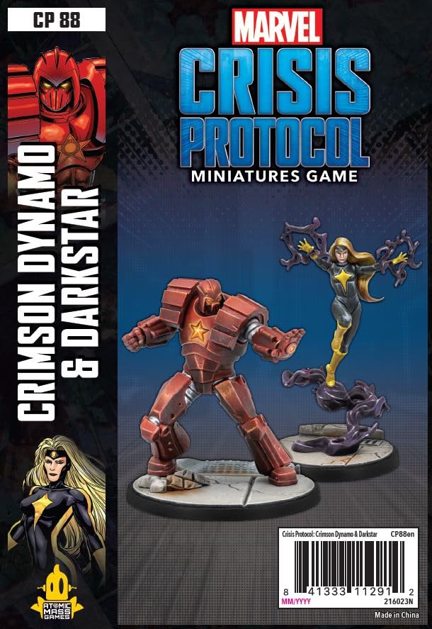 Atomic Mass Games Crimson Dynamo & Dark Star Marvel Crisis Protocol Miniatures (FFGCP88)