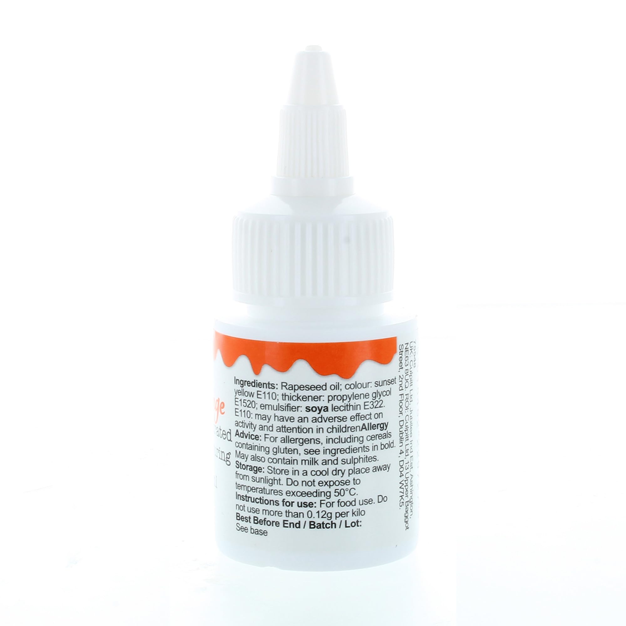 Colour Splash - Oil Based Food Colour Orange | Vibrant Edible Colouring for Baking, 30ml 2