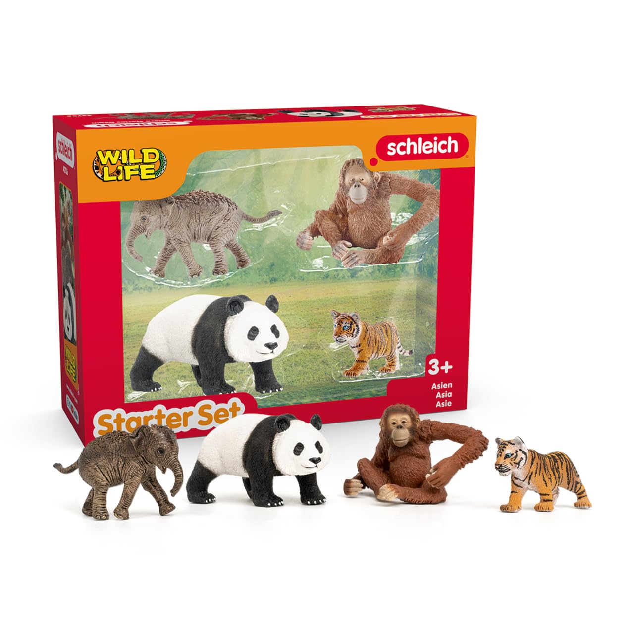 SCHLEICH Wild Life Africa Starter Set - 4Pc Animal Figurines for Ages 3+ 6