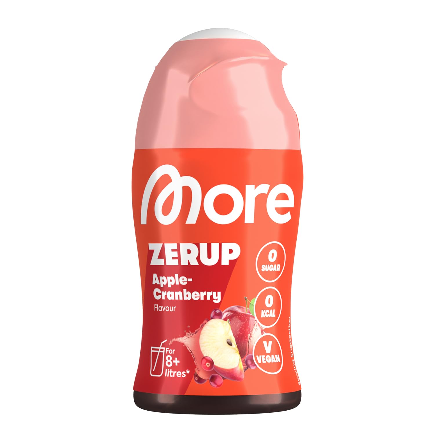 MORE NUTRITION Zerup Syrup - Zero Calorie, Highly Concentrated Apple Cranberry Flavor | 65 ml