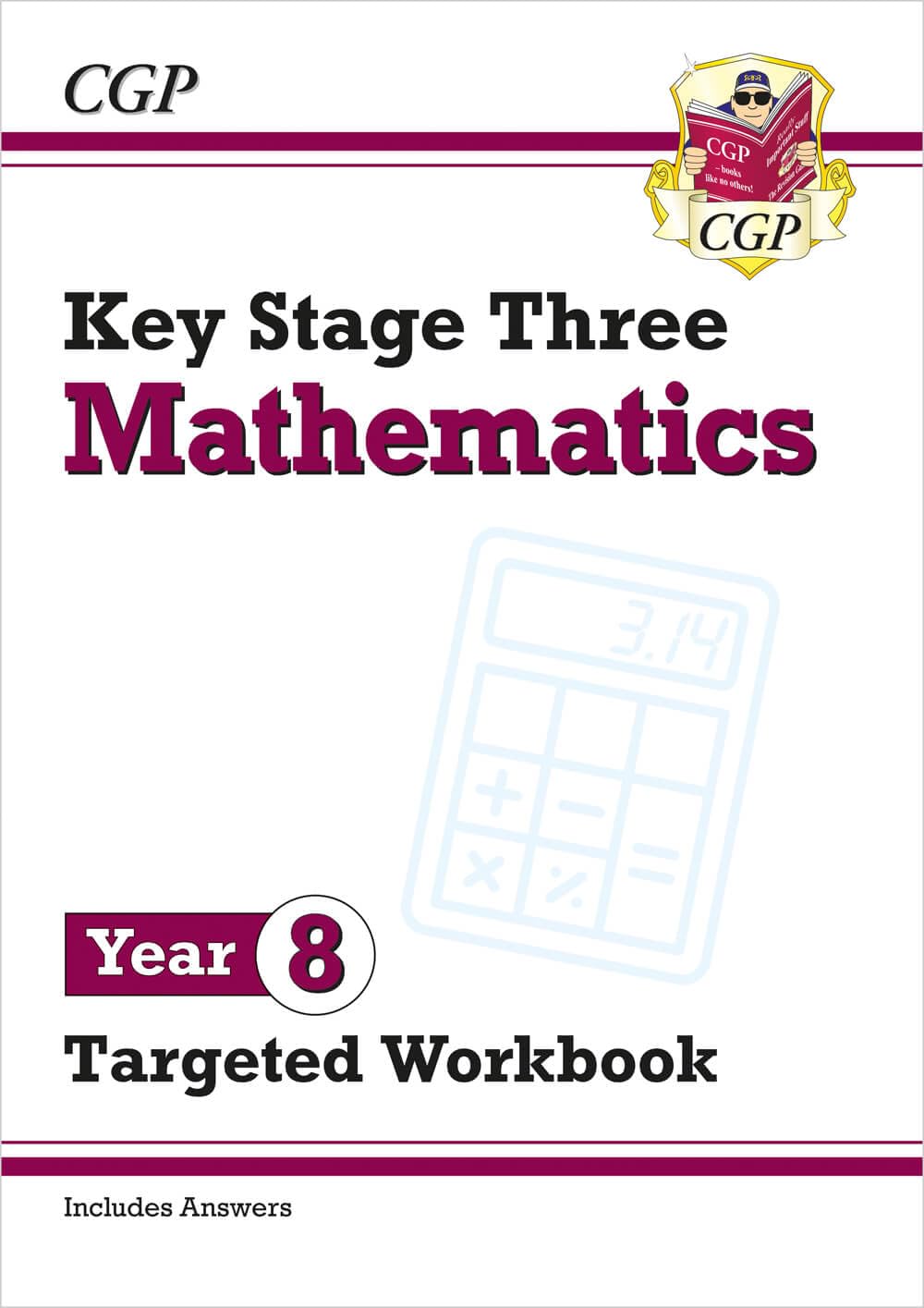 CGP KS3 Maths Year 8 Targeted Workbook (with answers) | Paperback | 96 Pages