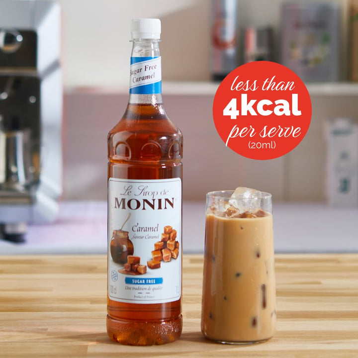 MONIN Premium Sugar Free Caramel Syrup 1L