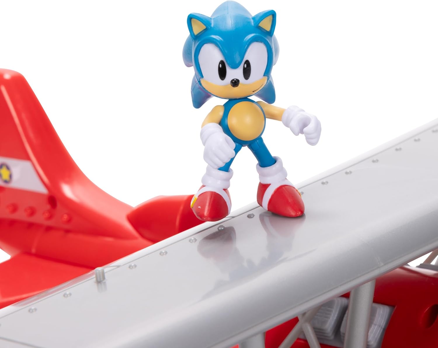 Sonic The Hedgehog Tornado Biplane Playset - Includes 6cm Sonic Figure 3