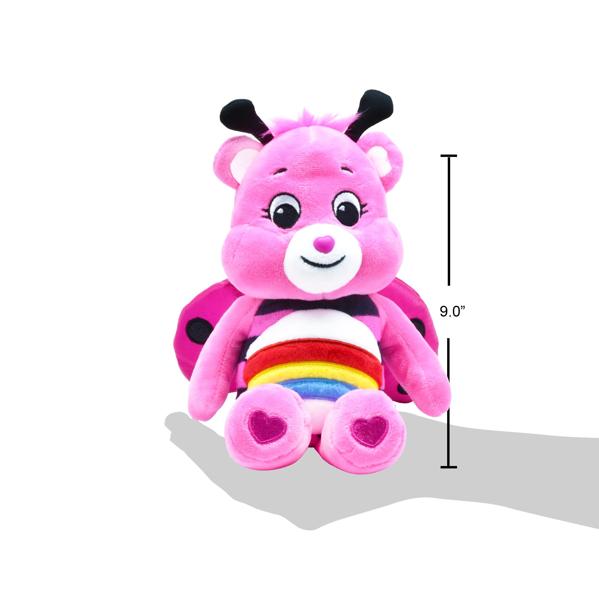 Care Bears Lady Bug Cheer Bear 9 Inch Bean Plush Collectable Toy | Ages 4+ 3