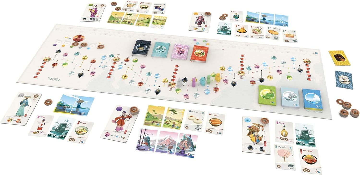 Stonemaier Games Tokaido Board Game | Ages 8+ | 1-5 Players | 45 Minute Playtime