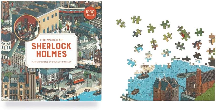 The World of Sherlock Holmes: 1000-Piece Jigsaw Puzzle - Mystery & Literature Puzzle for Adults 4