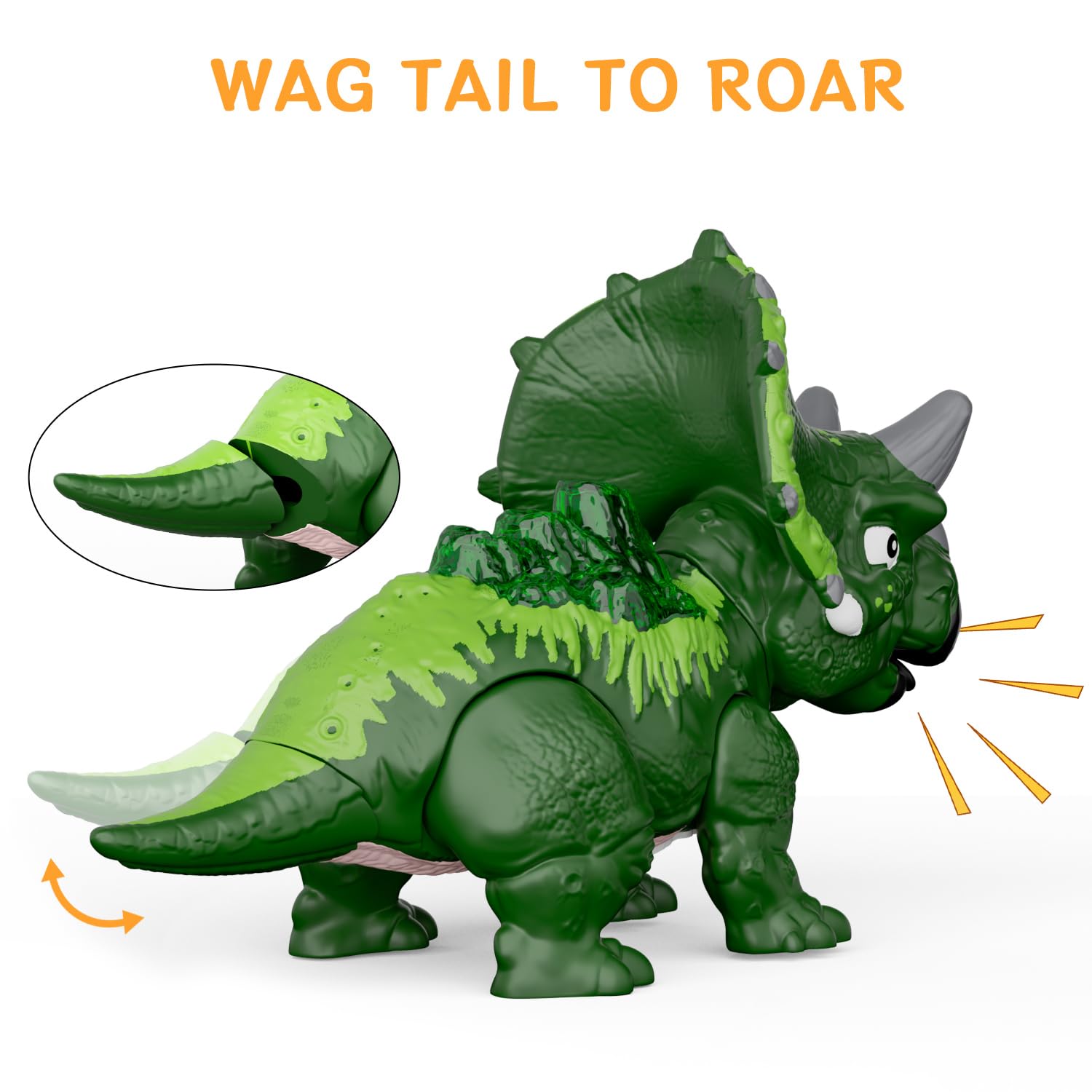 GizmoVine Dinosaur Egg - DIY Take Apart Green Triceratops Dinosaur Toy for Boys 3+