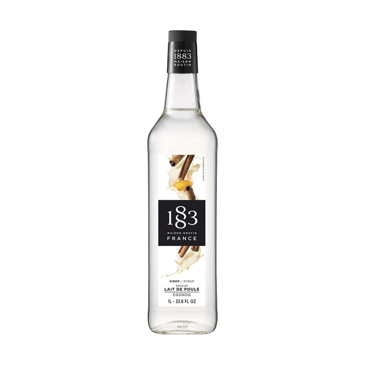 1883 Maison Routin - Eggnog Syrup for Hot Drinks & Cocktails Glass Bottle 1L