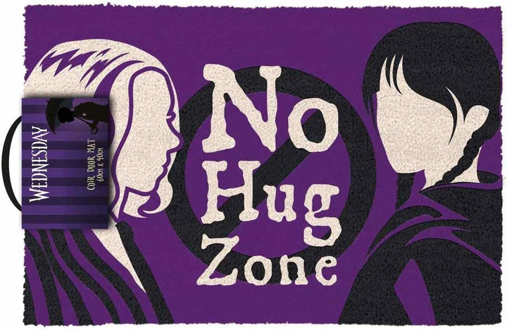 Pyramid International Wednesday Addams No Hug Zone Coir Doormat (GP86603)