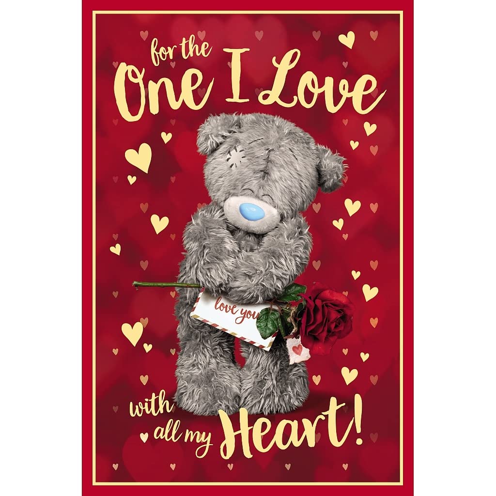Me To You One I Love With All My Heart 3D Birthday Card | 6x9 Inches | Mixed Color 1