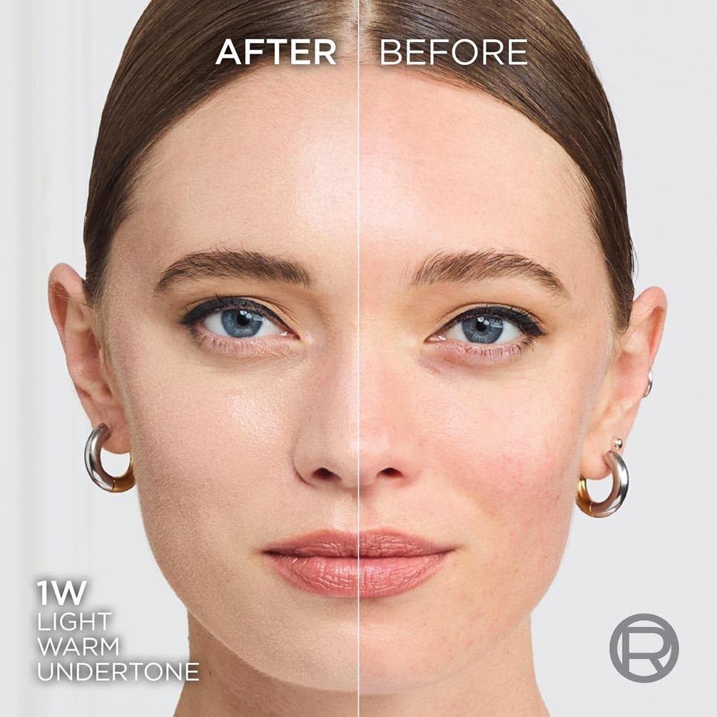 L'Oréal Paris True Match Liquid Foundation - Skincare Infused with Hyaluronic Acid, SPF 16, 1.W Golden Ivory, 30 ml 2