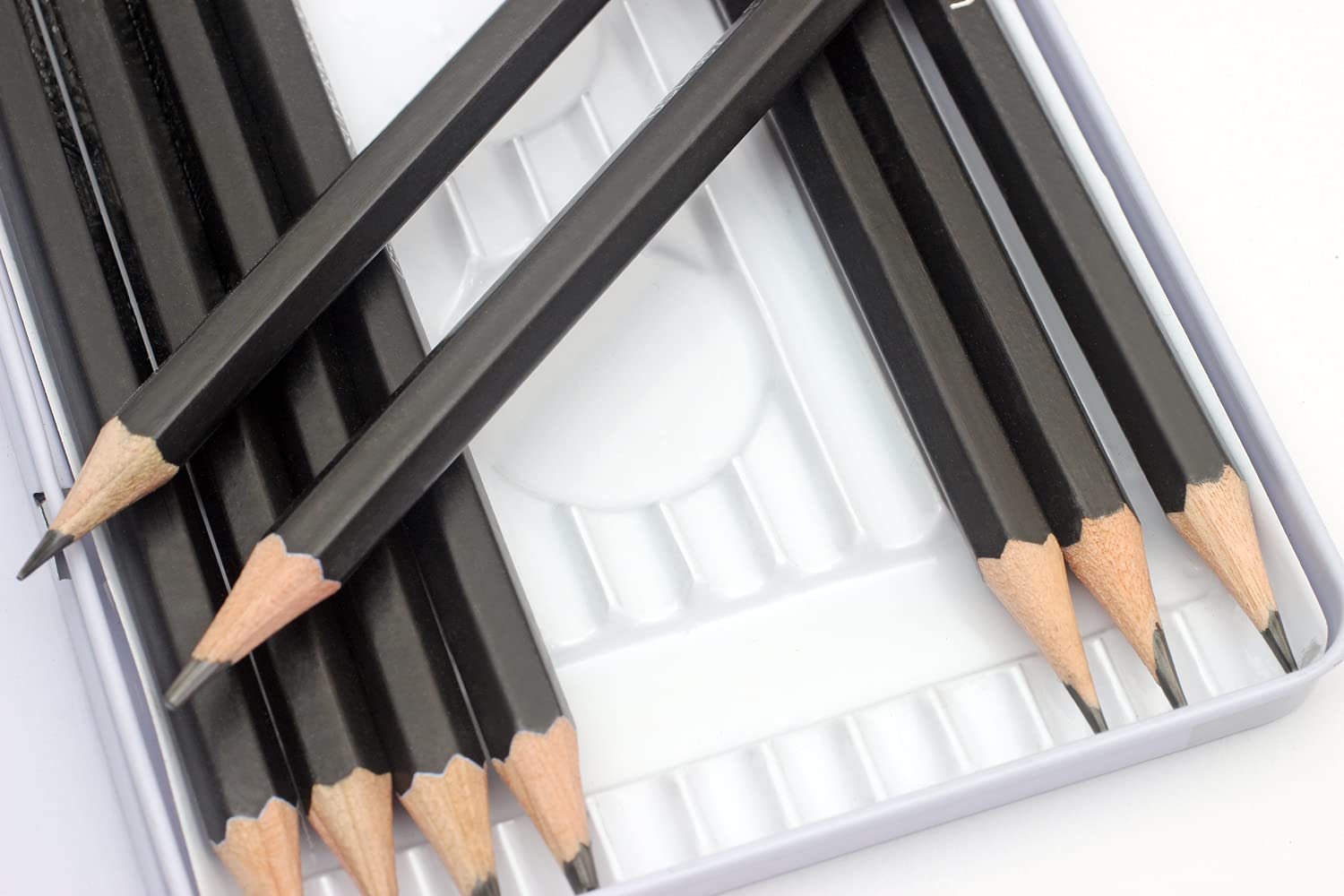 Liquidraw Drawing Pencils Set of 12 - Graded Graphite for Sketching & Shading | Includes Storage Tin 9