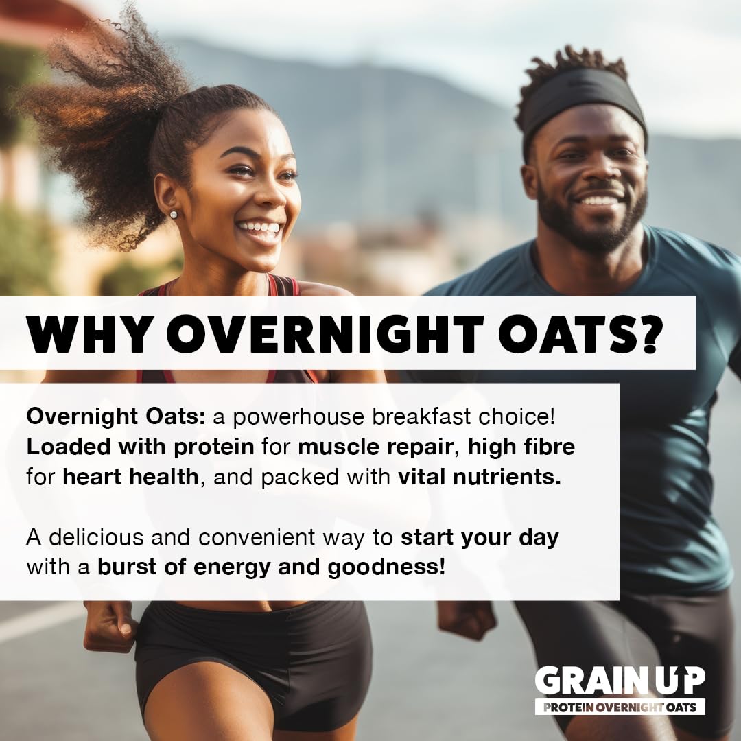 Grain Up Choconut Brownie Overnight Oats - High Protein, Gluten-Free, Vegan | 300g