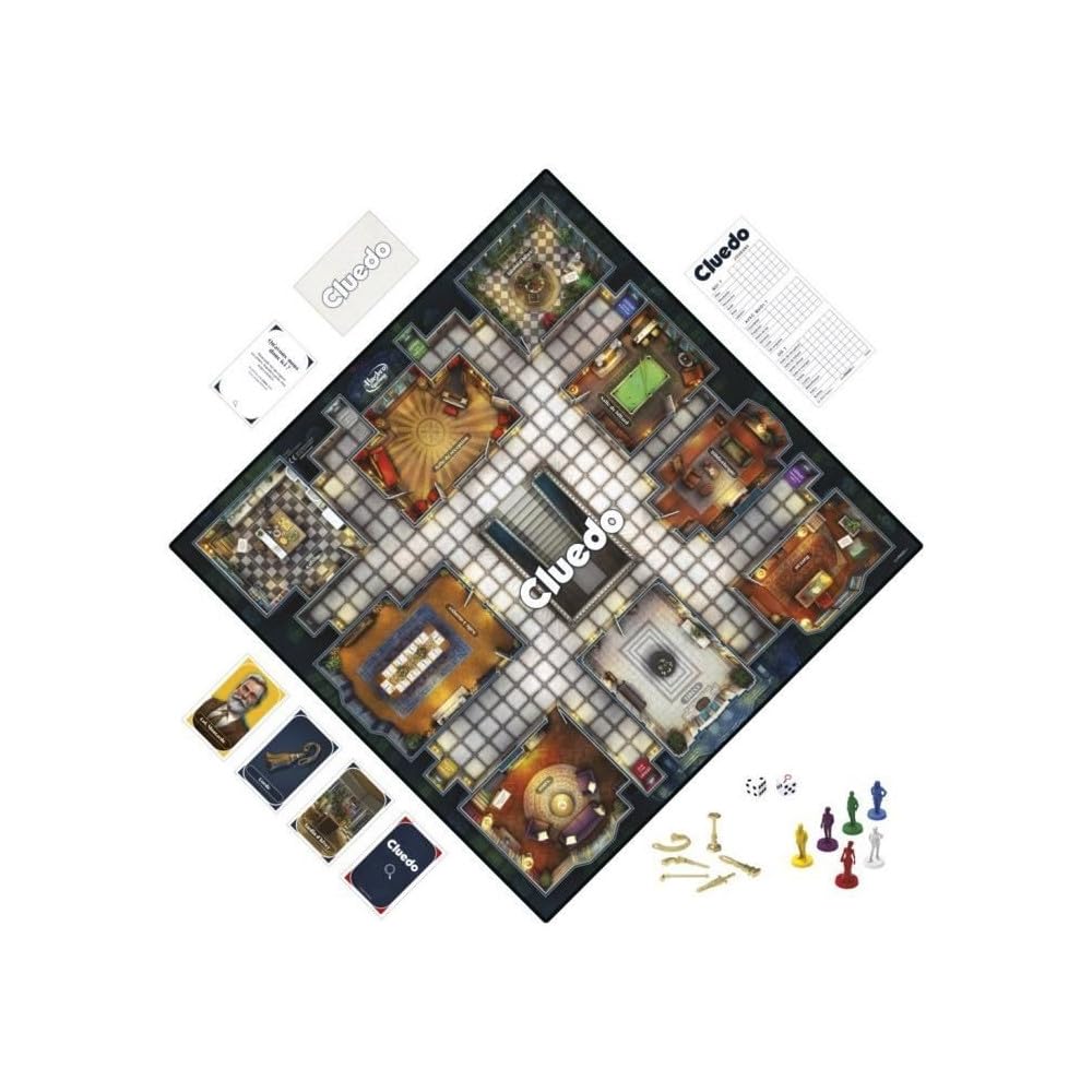 Hasbro Gaming Cluedo Family Board Game for 2-6 Players, Ages 8+ 6